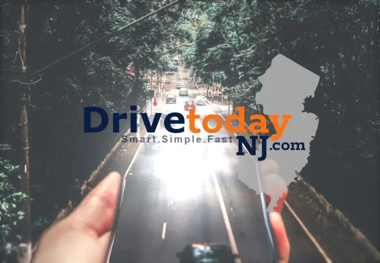 A person holds a smartphone displaying a road with cars emerging from the screen, symbolizing the seamless connection between online car buying and real-world driving.